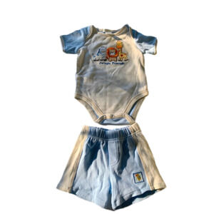 🌿Carters NÉW Baby blue and white short set🌿